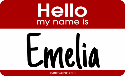 Hello my name is Emelia png download