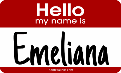 Hello my name is Emeliana png download