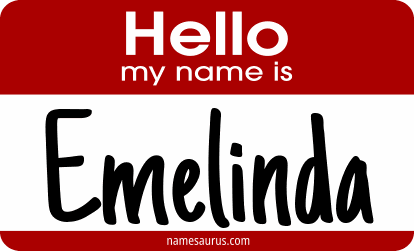 Hello my name is Emelinda png download