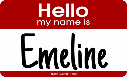 Hello my name is Emeline png download
