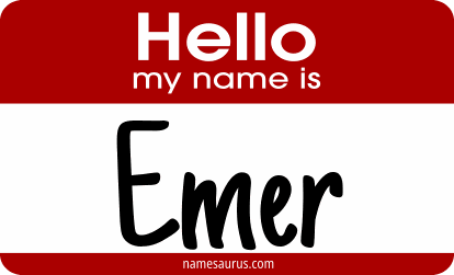 Hello my name is Emer png download