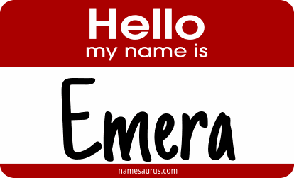 Hello my name is Emera png download