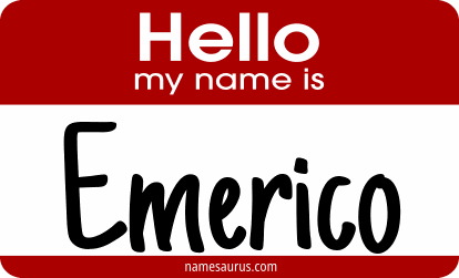 Hello my name is Emerico png download