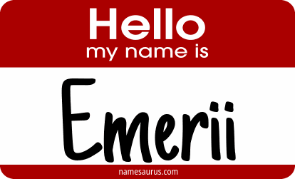 Hello my name is Emerii png download