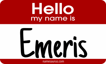 Hello my name is Emeris png download