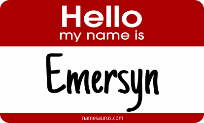 Hello my name is Emersyn png download