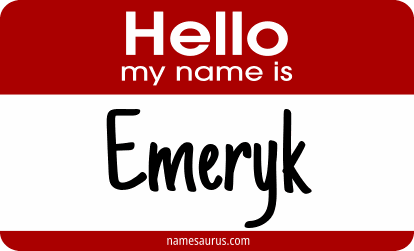 Hello my name is Emeryk png download