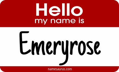 Hello my name is Emeryrose png download
