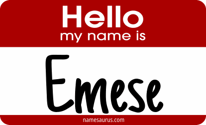 Hello my name is Emese png download