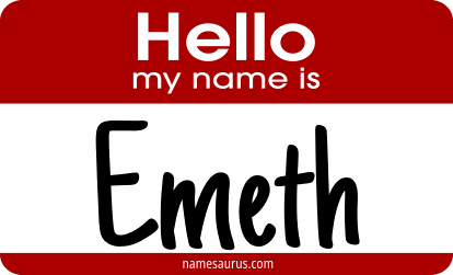 Hello my name is Emeth png download