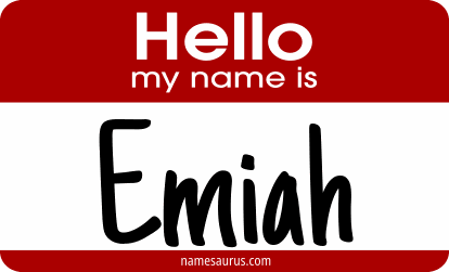 Hello my name is Emiah png download