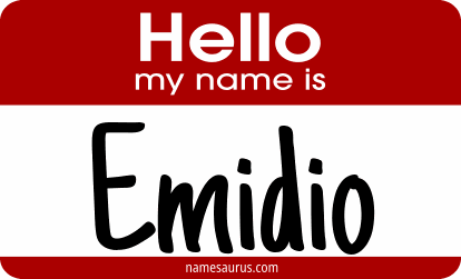 Hello my name is Emidio png download