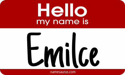 Hello my name is Emilce png download