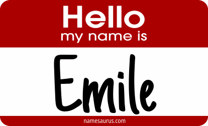Hello my name is Emile png download