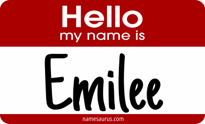 Hello my name is Emilee png download