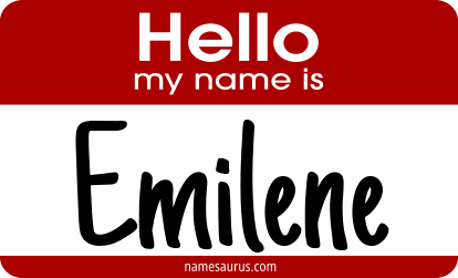Hello my name is Emilene png download