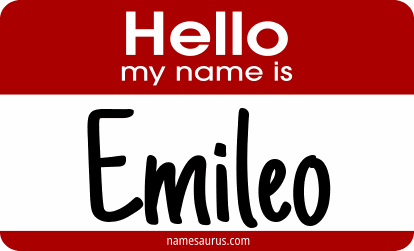 Hello my name is Emileo png download