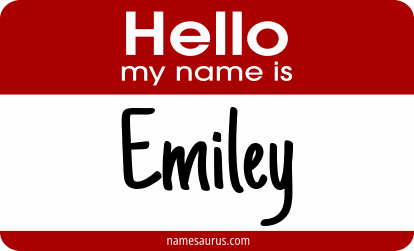 Hello my name is Emiley png download