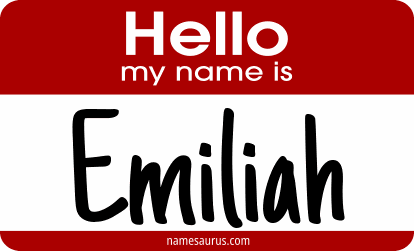 Hello my name is Emiliah png download