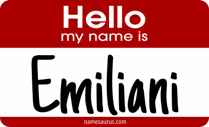 Hello my name is Emiliani png download