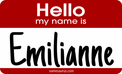 Hello my name is Emilianne png download