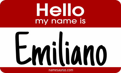 Hello my name is Emiliano png download