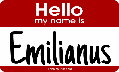 Hello my name is Emilianus png download