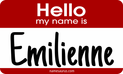Hello my name is Emilienne png download