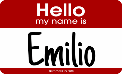 Hello my name is Emilio png download