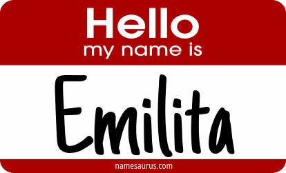 Hello my name is Emilita png download