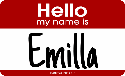 Hello my name is Emilla png download