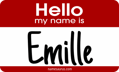 Hello my name is Emille png download
