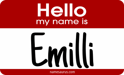 Hello my name is Emilli png download
