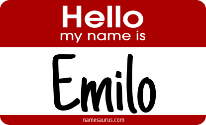Hello my name is Emilo png download