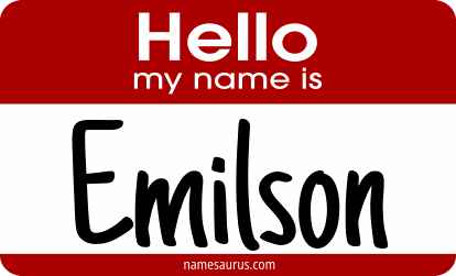Hello my name is Emilson png download