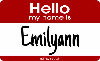 Hello my name is Emilyann png download