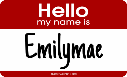 Hello my name is Emilymae png download