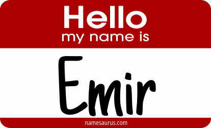 Hello my name is Emir png download
