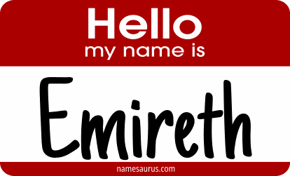 Hello my name is Emireth png download
