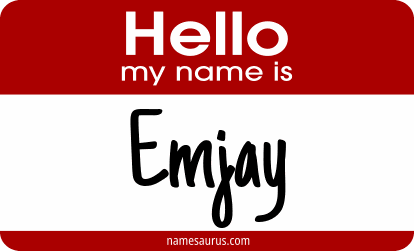 Hello my name is Emjay png download