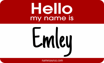 Hello my name is Emley png download