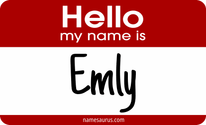 Hello my name is Emly png download