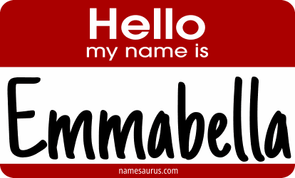 Hello my name is Emmabella png download