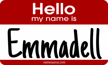 Hello my name is Emmadell png download