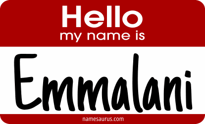 Hello my name is Emmalani png download