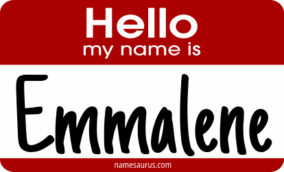 Hello my name is Emmalene png download