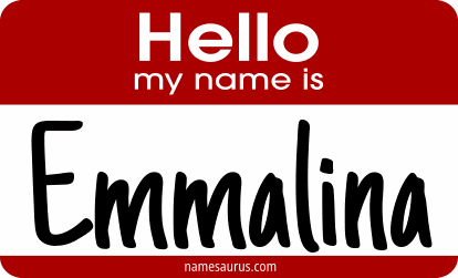 Hello my name is Emmalina png download
