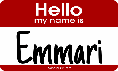 Hello my name is Emmari png download