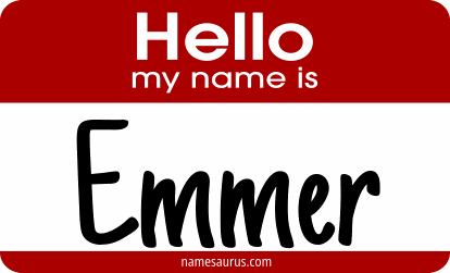 Hello my name is Emmer png download