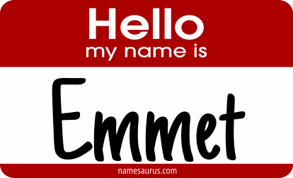 Hello my name is Emmet png download